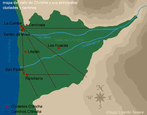 Mapa del valle de Chincha